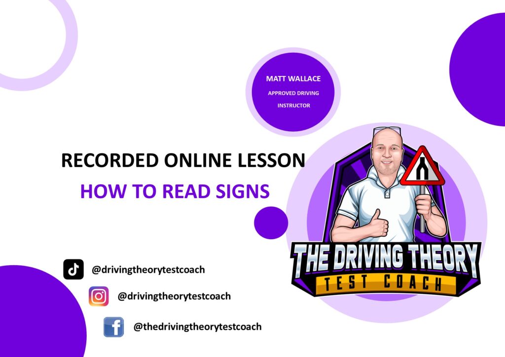 How to read signs online video lesson